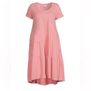 🚨Terra & Sky 3X Pink High Low Maxi Dress